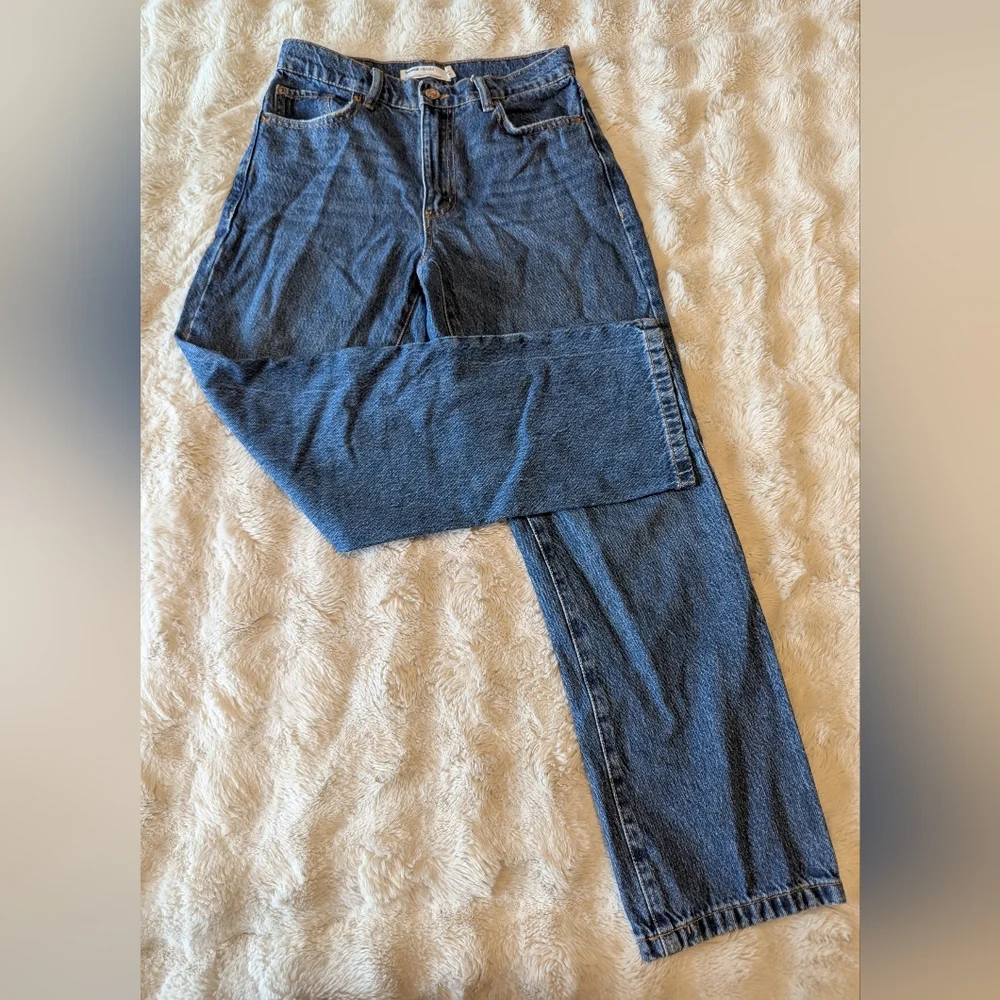 Garage High-Rise Straight Leg Blue Jeans - Picture 2 of 6